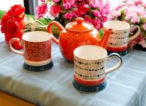 Frieder ceramic mug burnt orange color