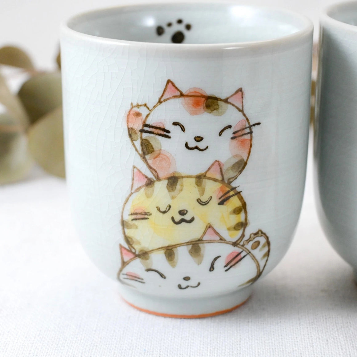 Japanese Mino Ware Ceramic Yunomi Tea Cup (6oz) - Todd & Holland Tea Merchants