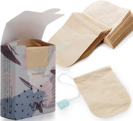 Viva Personal Tea Bags Non-Bleached with String