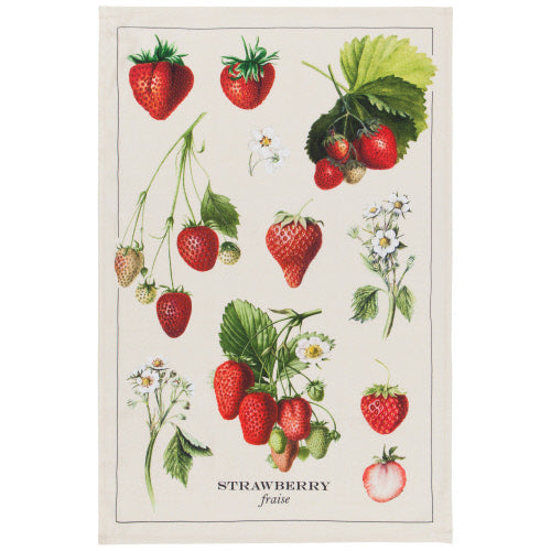 Vintage Strawberries Kitchen Towel