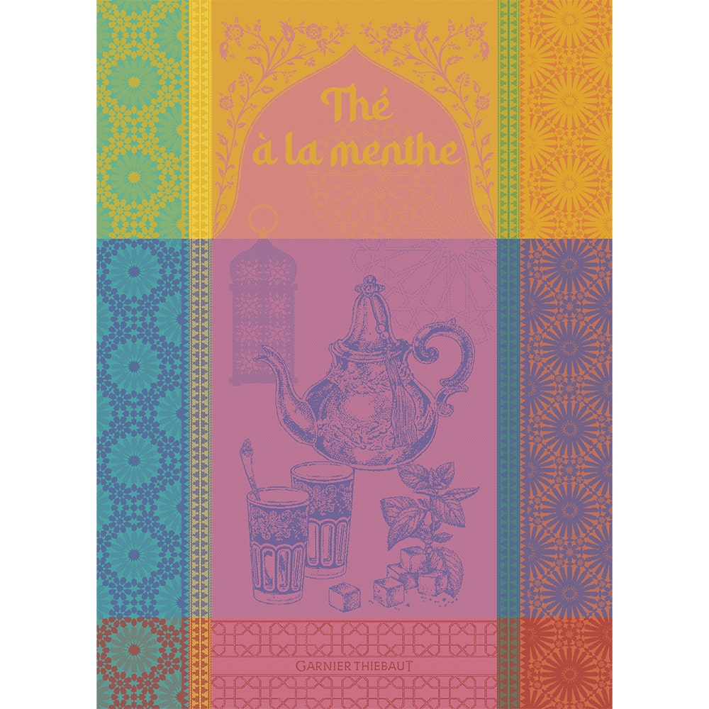 The Menthe Rose Jacquard Tea Towel