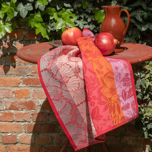 Le Jacquard Cottage Pink Tea Towel