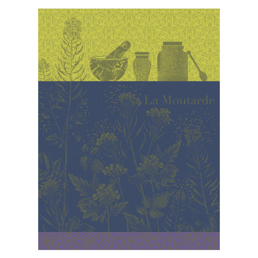 Le Jacquard Moutarde Yellow Tea Towel - Todd & Holland Tea Merchants