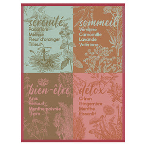 Le Jacquard Serenites Pink Tea Towel