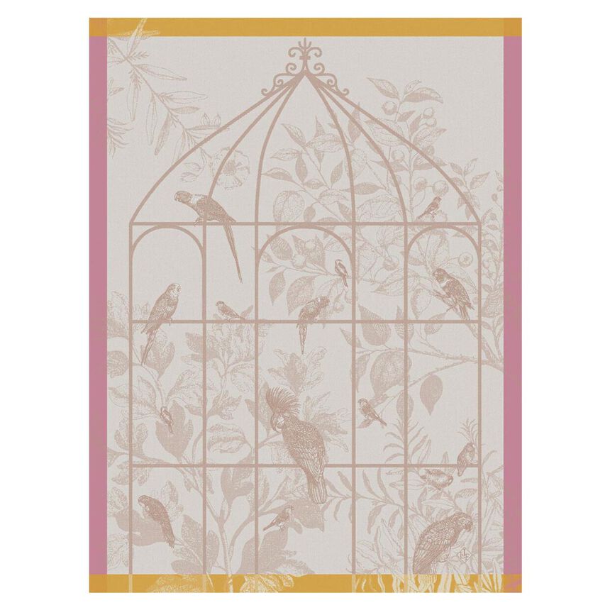 Le Jacquard Tarte Printanière Tea Towel Pink