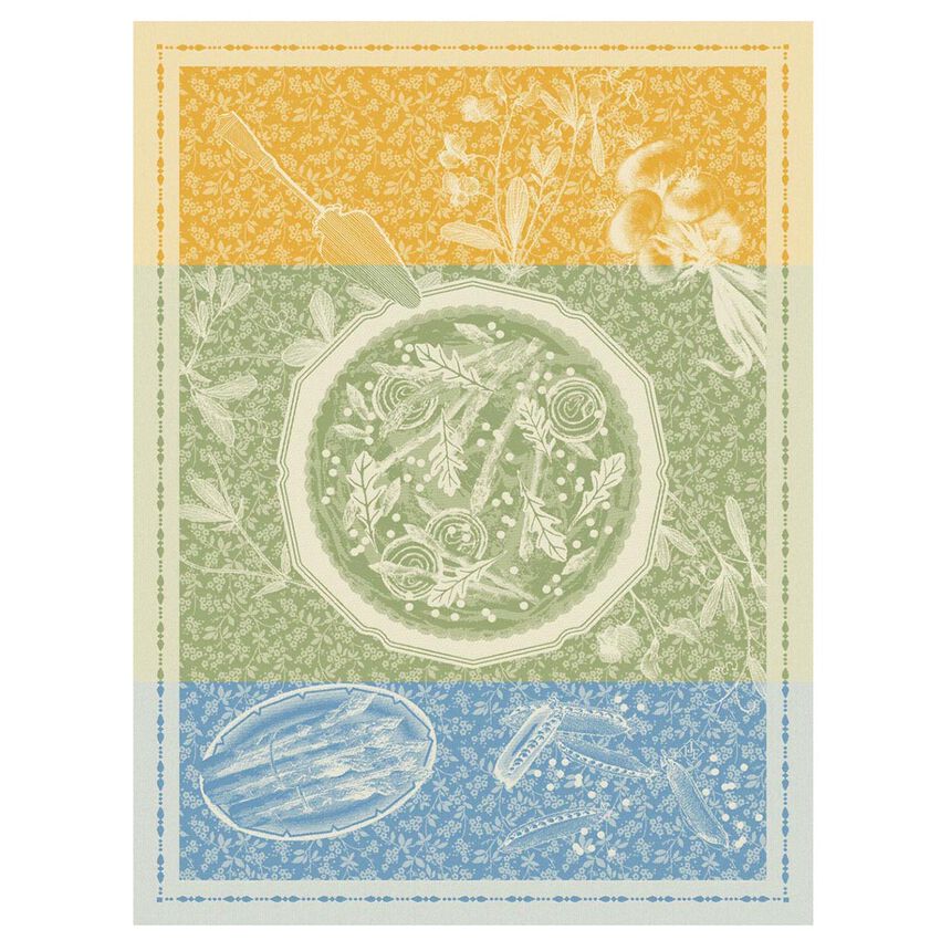 Le Jacquard Tarte Printanière Tea Towel Green - Todd & Holland Tea Merchants