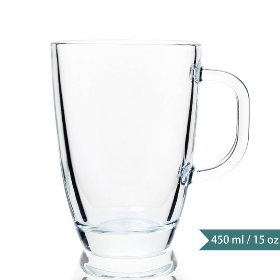 Express™ Glass Mug with Handle - Todd & Holland Tea Merchants