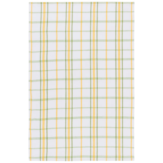 Yellow & Green Striped Dishtowel