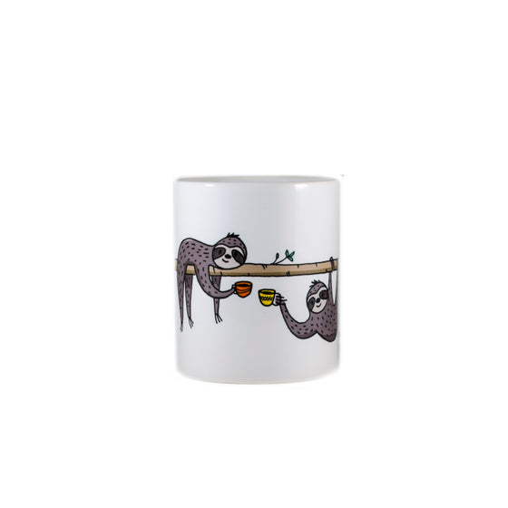 T&H Exclusive Tea Loving Sloths Ceramic Mug