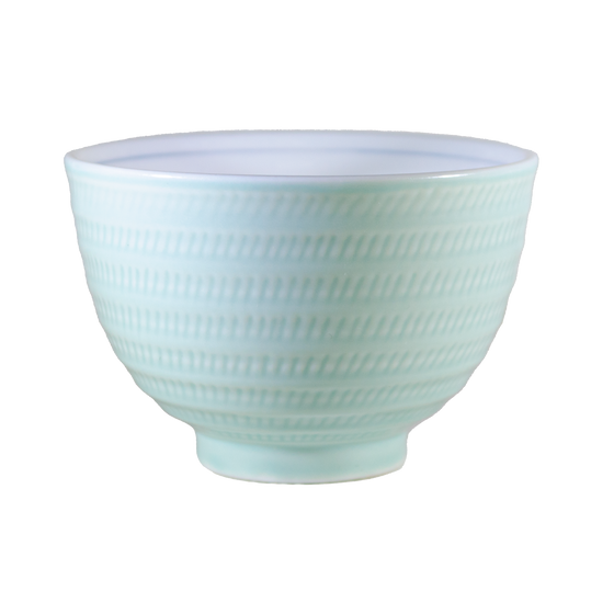 Patterned Light Aqua Cup