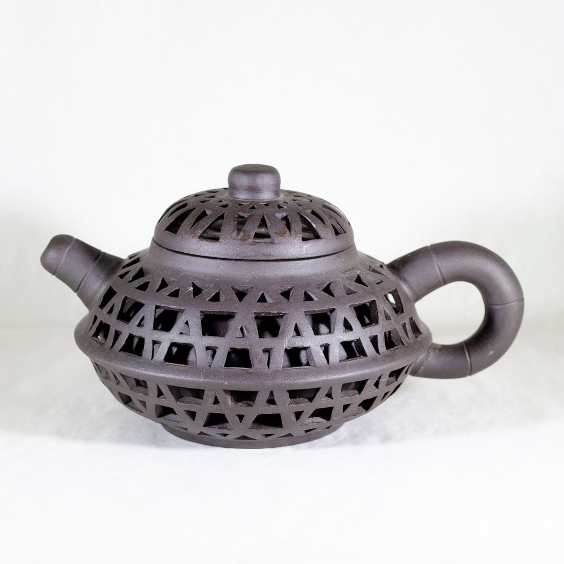 Geometric Double Wall Yixing Teapot