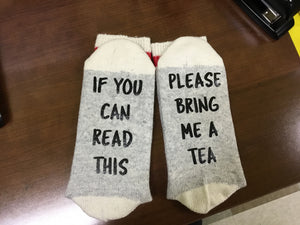 If You Can Read This...Tea Socks