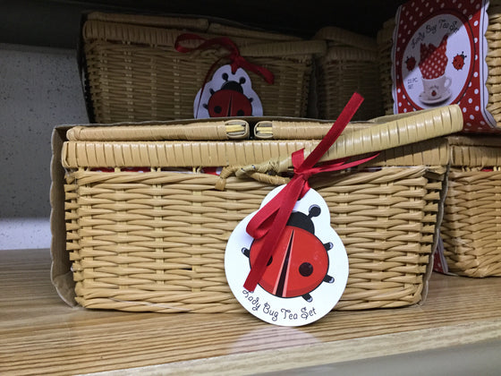 Ladybug Tea Set in Basket